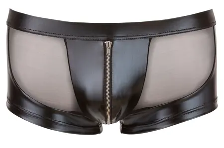 NEK Powernet muške pantalone XL sa wet look panelima i rajsferšlus detaljem