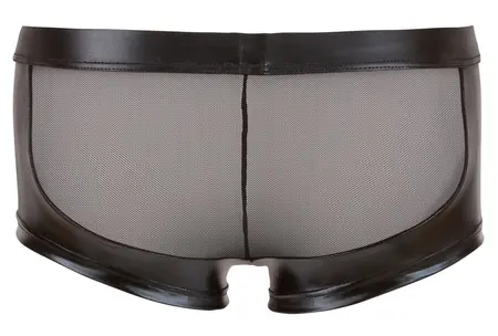 NEK Powernet Muške Pantalone S Crne Wet Look sa Patent Zatvaračem