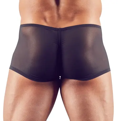 NEK Mesh Efekat Muške Pantalone M Stretch Poluprovidne Crne