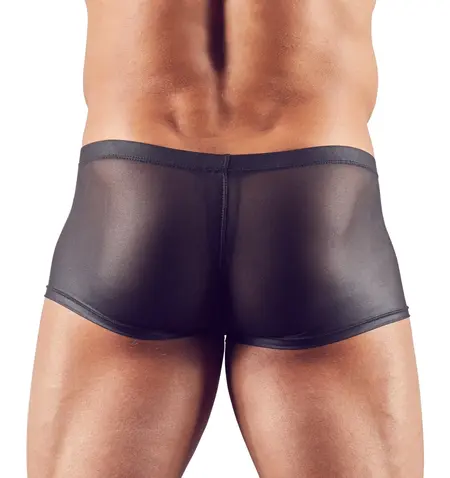 NEK Muške Prozirne Stretch Pantalone M Crne Poluprovidne sa Patent Zatvaračem
