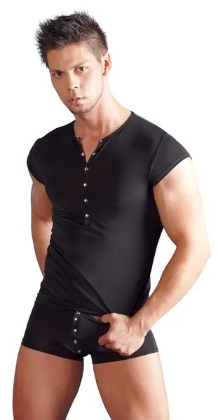 Black Level Intimne Pantalone XL - Crne, Rastegljive, Srebrni Detalji