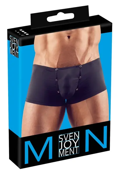 NEK Muške Rastegljive Pantalone L Crne Prozirne sa Kesom na Kopču