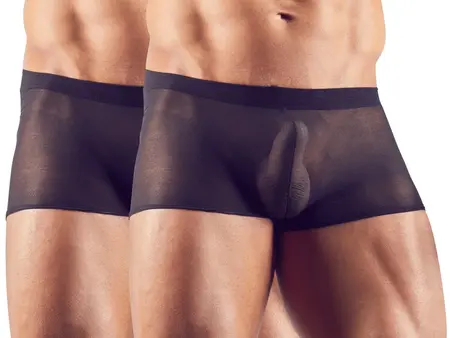 Svenjoyment Muške Prozirne Rastegljive Pantalone 2-Pak S-L Poliamid