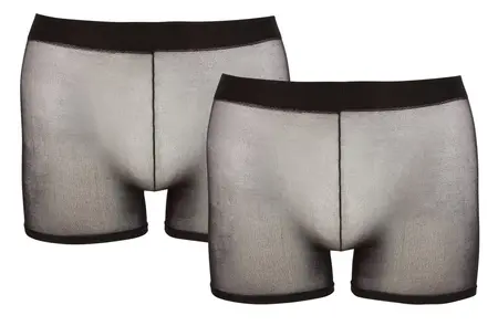 Svenjoyment Muške Prozirne Rastegljive Pantalone 2-Pak S-L Poliamid