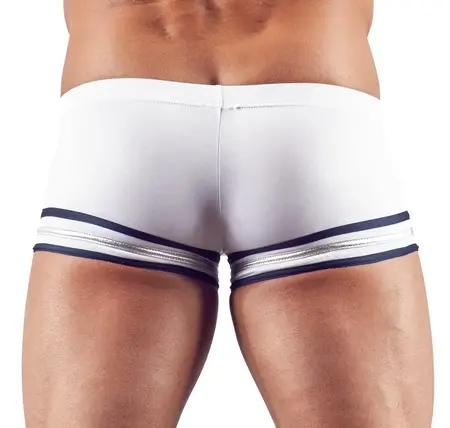 NEK Men's Microfibre Sailor Pants L Navy-White Wide Zip Detail