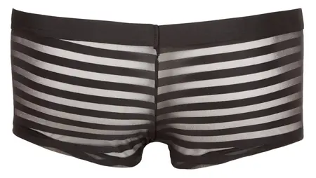 NEK Muške Poluprozirne Prugaste Pantalone S Crne Rastegljive