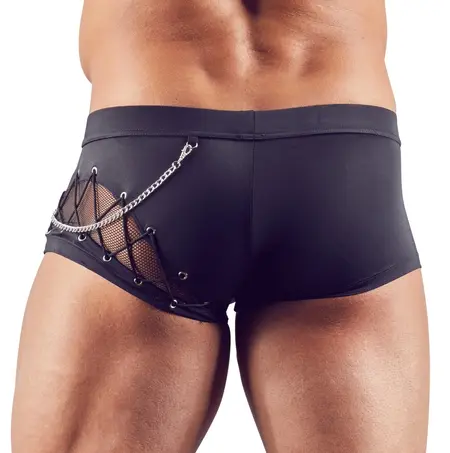 NEK Muške Mesh Detalj Pantalone XL, Neprozirne i Prozirne, Crne, Rastegljive