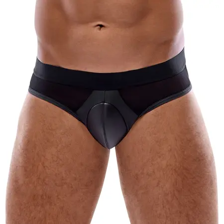 Svenjoyment Men's Briefs Model Padded Black Matte Mesh M