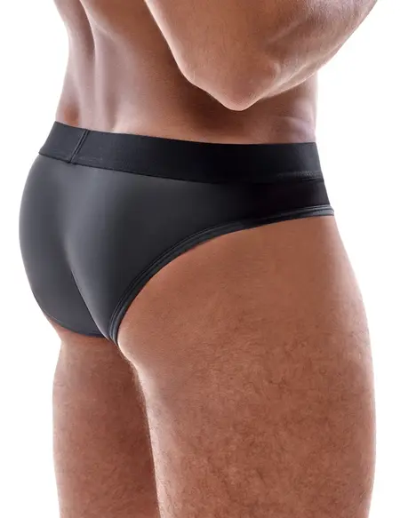 Svenjoyment Men's Briefs Model Padded Black Matte Mesh M