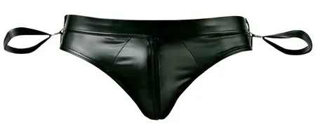 Svenjoyment Bondage Jock Briefs XL Matte Black with Adjustable Cuffs