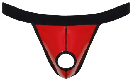 Svenjoyment Tango L/XL Sjajna crvena vinil sa crnim ukrasima i Swell funkcijom