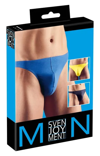 NEK String Set 3-Pack M - Cotton, Blue/Yellow, Comfortable Fit