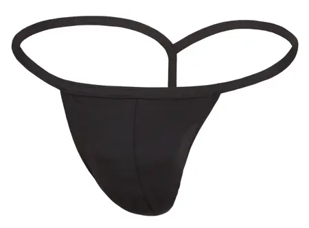 Svenjoyment mini string XL za muškarce, sjajni crni, rastegljiva tkanina