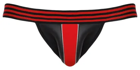 Svenjoyment Jockstrap Neo Black/Red L/XL - Neoprene-Effect Waistband