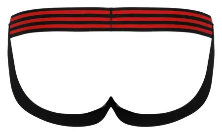 Svenjoyment Jockstrap Neo Black/Red L/XL - Neoprene-Effect Waistband