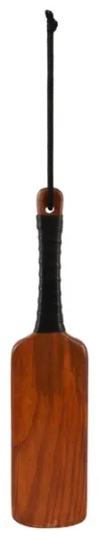 ZADO Solid Wood Impact Paddle with Leather Handle 40 cm
