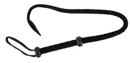 ZADO Single Tail Bič od Antilopa 90cm - Pletena Koža, Ojačana Ručka