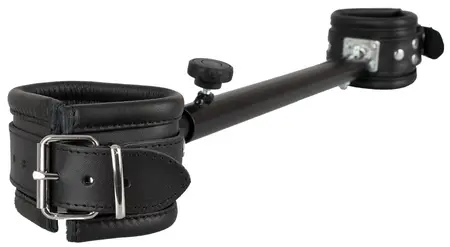 ZADO Podesiva kožna šipka za gležnjeve 35-60cm crni metalni sistem
