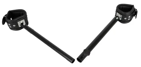 ZADO Podesiva kožna šipka za gležnjeve 35-60cm crni metalni sistem