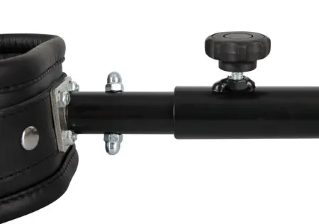 ZADO Podesiva kožna šipka za gležnjeve 35-60cm crni metalni sistem