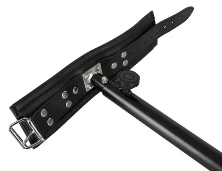 ZADO Podesiva kožna šipka za gležnjeve 35-60cm crni metalni sistem