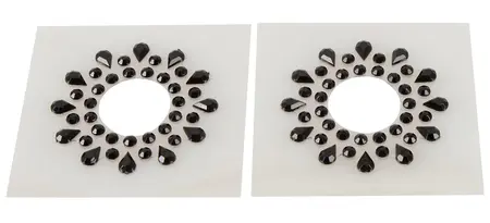 You2Toys Nipple Sticker Set 10pcs Black Gemstone Skin-Friendly 1.5cm