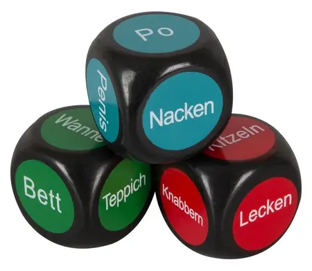 You2Toys Fun Dice Set, nemačka verzija, 3 komada, 2,4 cm