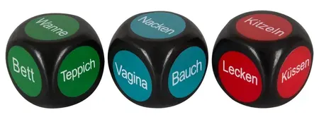You2Toys Fun Dice Set, nemačka verzija, 3 komada, 2,4 cm
