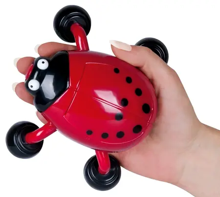 You2Toys Beetle Massager Red-Black Vibrating Relaxation Device 12x14cm