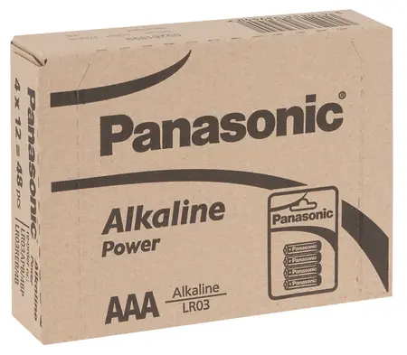 Panasonic AAA Batteries 48-Pack High Performance 1.5V Alkaline Set