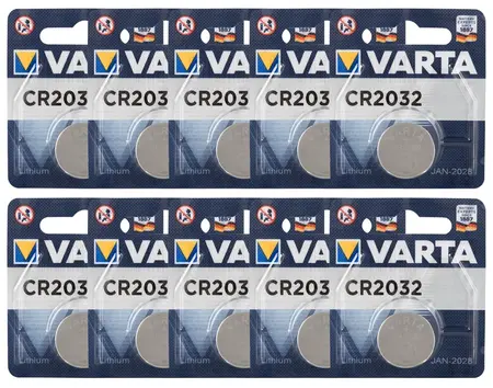 Varta CR2032 Litijumska Baterija 3V - 10-Pak, Dugotrajna Snaga