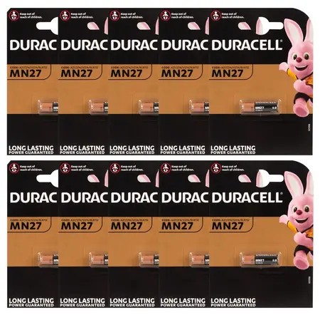 Duracell 27A Alkalna Baterija 12V Pak od 10 - Dugotrajna Snaga