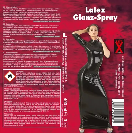 LateX Latex Gloss Spray 400ml - Nega visokog sjaja za gumene površine