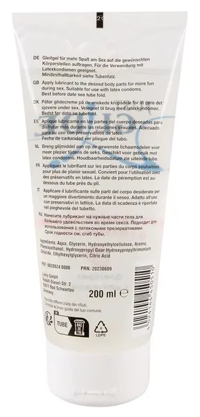 Just Glide Strawberry 200 ml Vodeni lubrikant - Voćna aroma