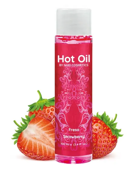 Nuei Hot Oil Strawberry 100 ml - Ulje za masažu sa zagrevanjem sa aromom jagode