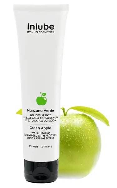 Nuei Inlube Water-Based Gel Green Apple 100ml Vegan Formula