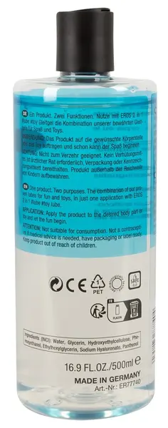 EROS 2in1 Water-Based Lubricant & Intimate Gel 500ml with Panthenol
