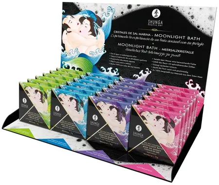 Shunga Sea Salt Crystals Moonlight Bath Display 24x75g Razni mirisi