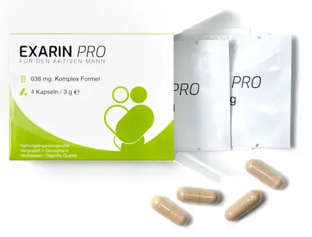 Exarin Pro 4 Capsules - Advanced Vegan Supplement for Men