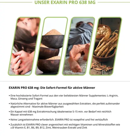Exarin Pro 4 Capsules - Advanced Vegan Supplement for Men