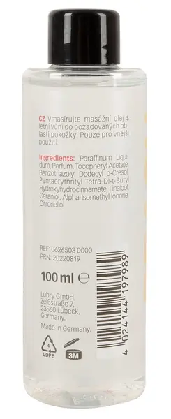 Just Play Beach Day Massage Oil 100ml - Fresh Summer Scent