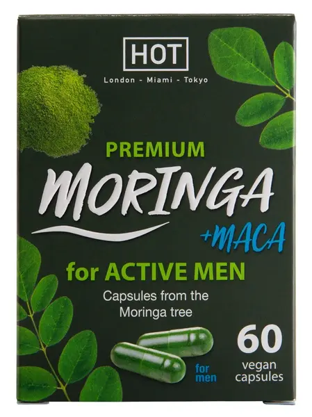 HOT BIO Moringa Man Power kapsule 60 kom - Veganski biljni kompleks