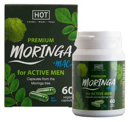 HOT BIO Moringa Man Power kapsule 60 kom - Veganski biljni kompleks