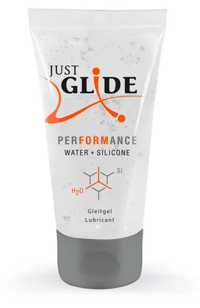 Just Glide Performance voda-silikon hibridni lubrikant 50ml Veganski