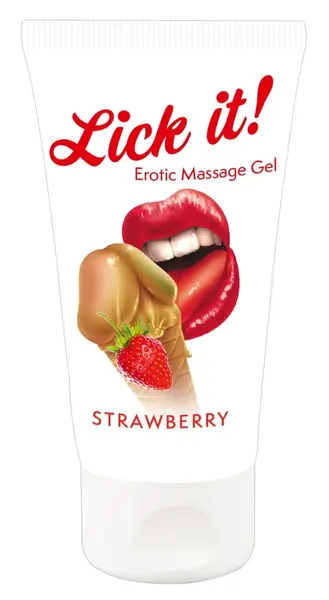 Orion Lick it! Veganski gel miris jagode 50 ml Na bazi vode