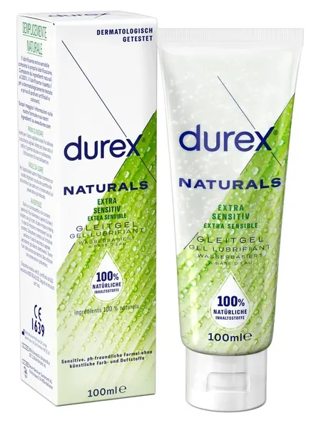 Durex Naturals lubrikant na bazi vode 100ml - pH neutralan, pogodan za igračke