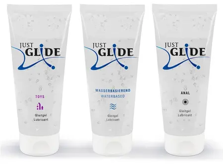 Just Glide set vodenih lubrikanata 3x200 ml vegan za osetljivu kožu