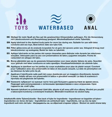 Just Glide set lubrikanata 3x50 ml - Waterbased, Toys, Anal formula