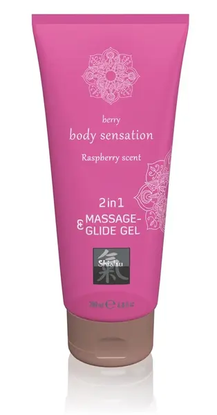 Just Glide 2u1 gel za masažu i lubrikaciju miris maline 200 ml