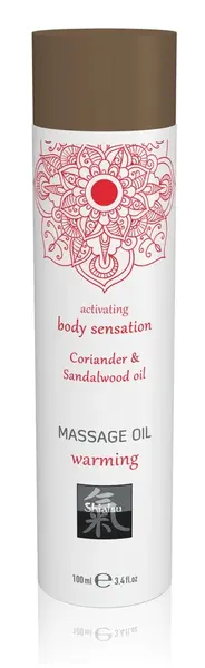 Shiatsu Sensual Warming Massage Oil Coriander 100ml - Skin Care Formula